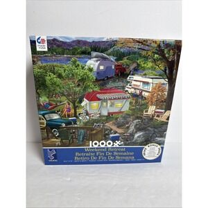 WEEKEND RETREAT 1000 Piece Puzzle ~ CEACO ~ Fishing, Lake‎ Canin Dock NEW Sealed